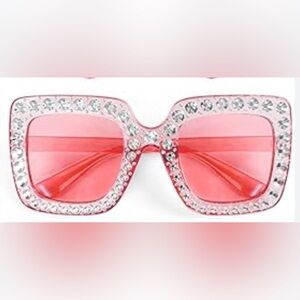 Pink bling sunglasses. Great for the summer or anytime of the year. NWOT.🕶️🕶️